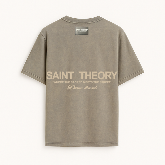 SAINT THEORY DIVINE THREADS BEIGE ACID WASH