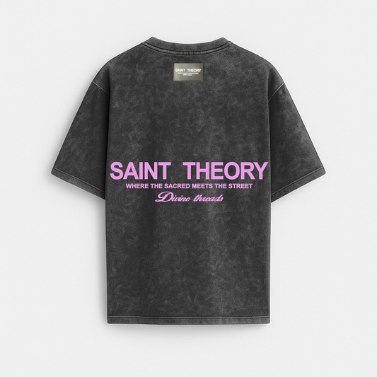 SAINT THEORY DIVINE THREADS NEGRO DESVANECIDO ROSA