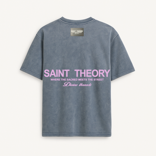 SAINT THEORY DIVINE THREADS GREY ACID WASH