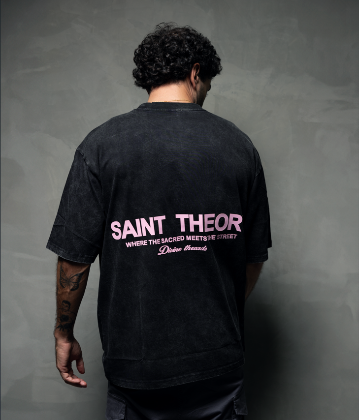 SAINT THEORY DIVINE THREADS NEGRO DESVANECIDO ROSA