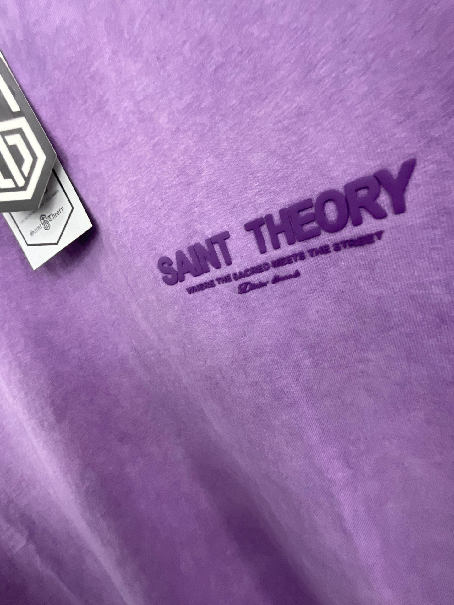 SAINT THEORY T SHIRT HILOS DIVINOS PURPLE WASHED/PURPLE