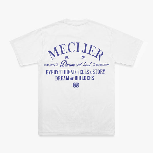 MECLIER DREAM  T-SHIRT BLANCA LETRA AZUL