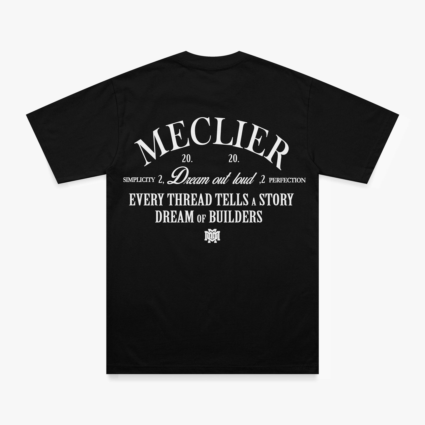 MECLIER T SHIRT DREAMS NEGRO/BLANCO