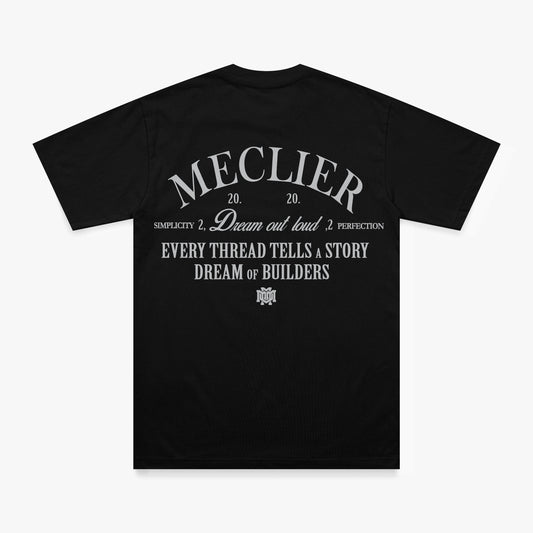 MECLIER DREAM  T-SHIRT NEGRA LETRA BLANCA