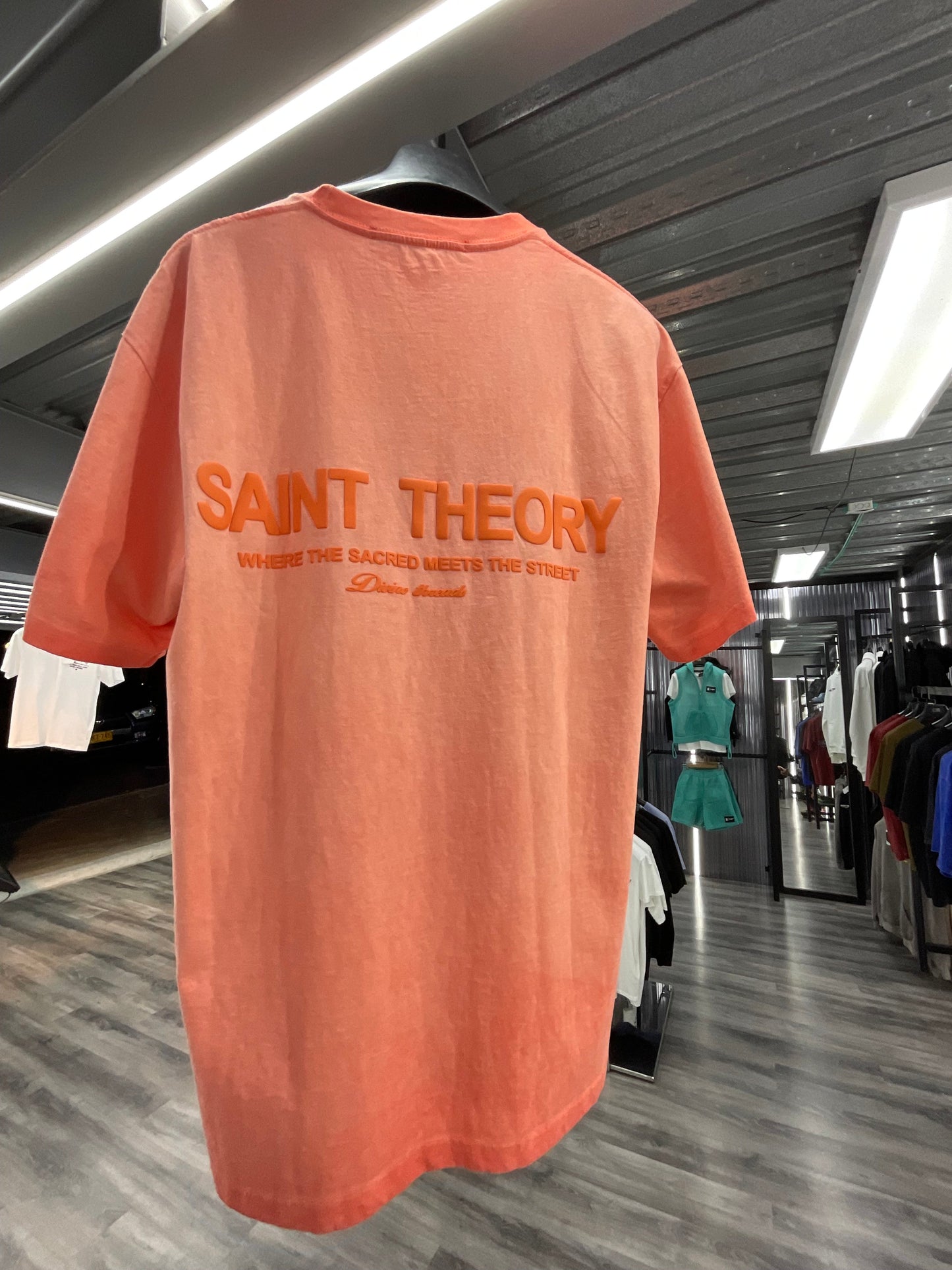 SAINT THEORY T SHIRT HILOS DIVINOS ORANGE WASHED/ORANGE