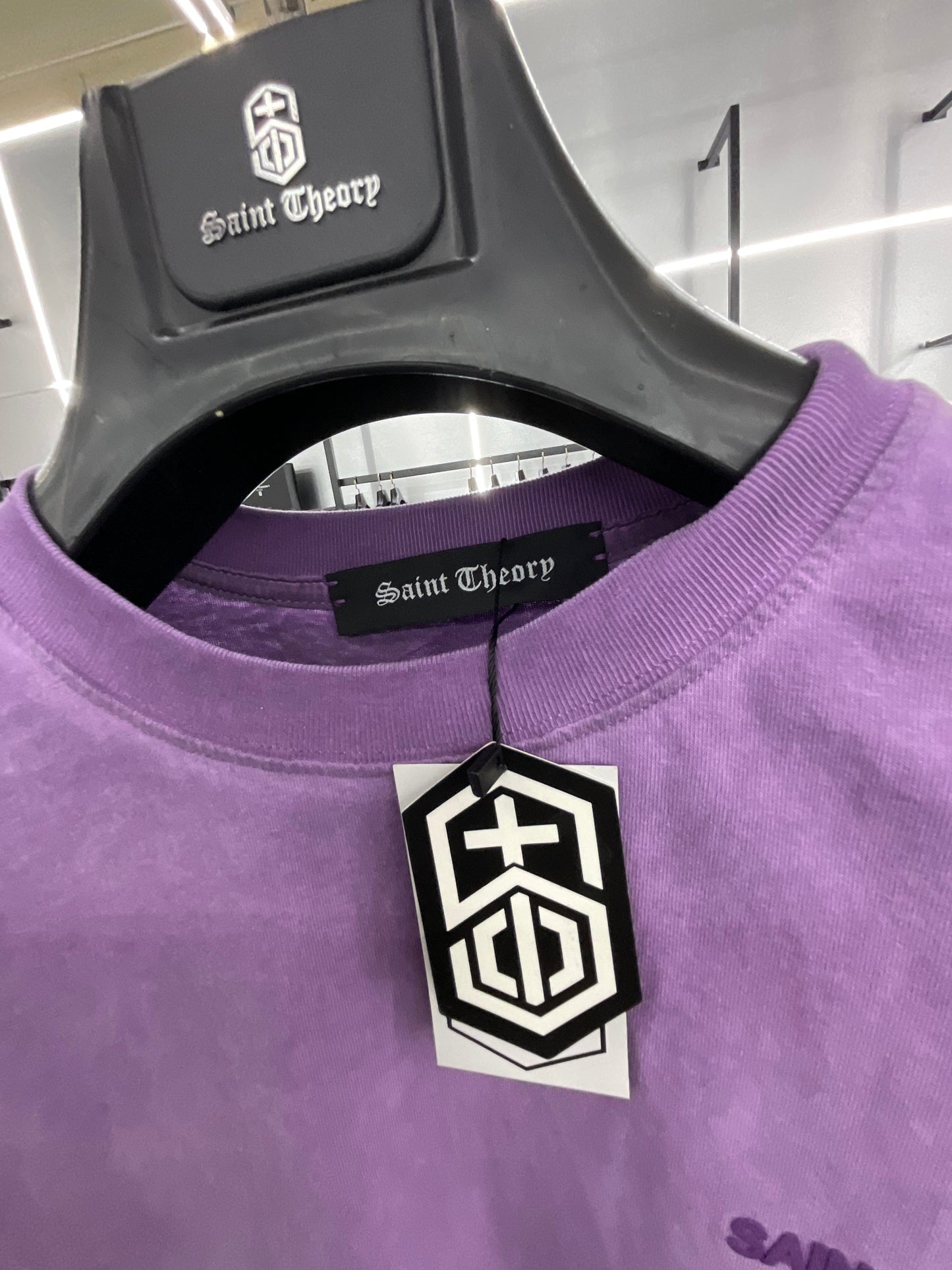 SAINT THEORY T SHIRT HILOS DIVINOS PURPLE WASHED/PURPLE