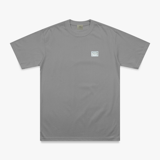 MECLIER PLACA T-SHIRT GRIS PLACA BLANCA