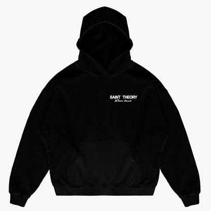 HOODIE HILOS DIVINOS NEGRO/BLANCO