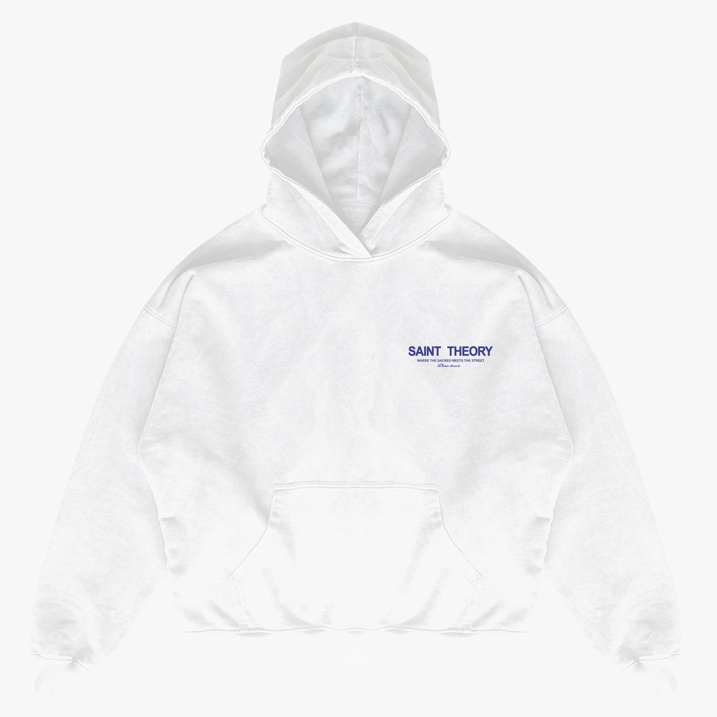 SAIN THEORY HOODIE OVERSIZE BLANCO/AZUL