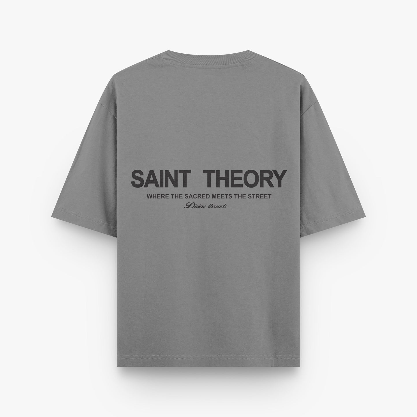 SAINT THEORY T SHIRT HILOS DIVINOS GRIS/NEGRO