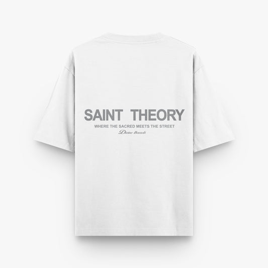 SAINT THEORY T SHIRT HILOS DIVINOS BLANCO/GRIS