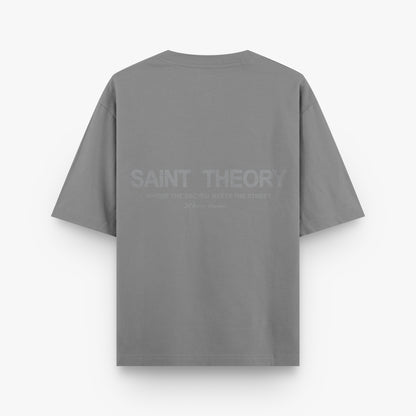 T SHIRT OVERSIZE DIVINE THREADS GRIS/GRIS